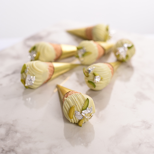 Pistachio Miskha Crunchy Cone